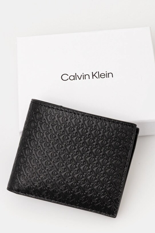 Calvin Klein bőr pénztárca LV04G1085G fekete