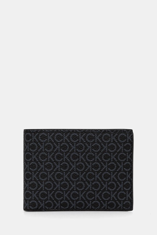 Гаманець Calvin Klein імітація лицьової шкіри чорний LV04D1040G