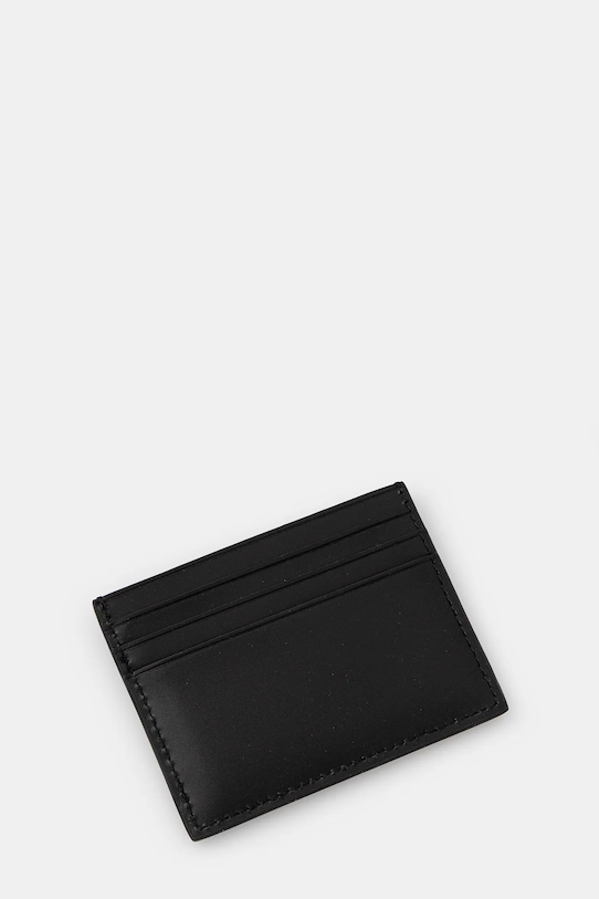 Kožené puzdro na karty Calvin Klein LV04D1104G čierna AW25