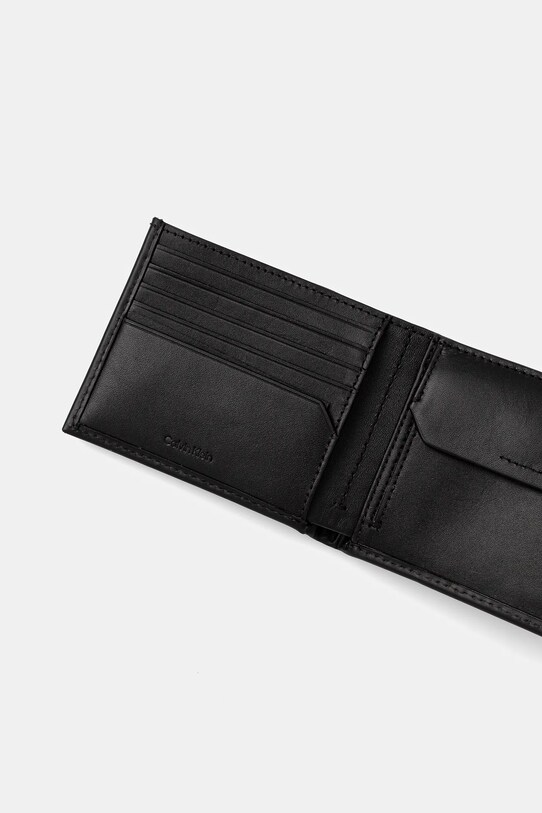 Аксесуари Шкіряний гаманець Calvin Klein LV04D1103G чорний