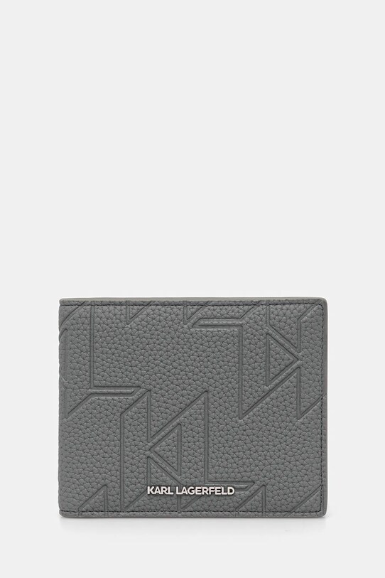 Karl Lagerfeld portofel K/URBAN MONOGRAM imitatie de piele gri A3M30300