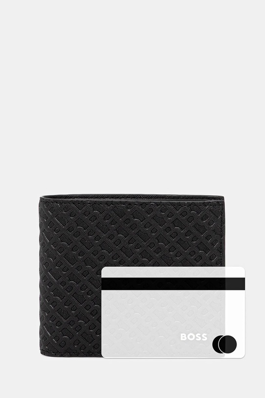 BOSS portofel de piele 50548816 negru
