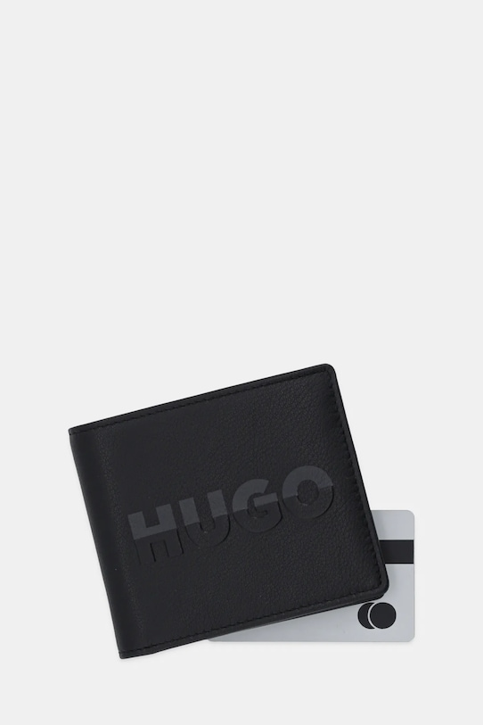 Αξεσουάρ Δερμάτινο πορτοφόλι HUGO 50548733 μαύρο