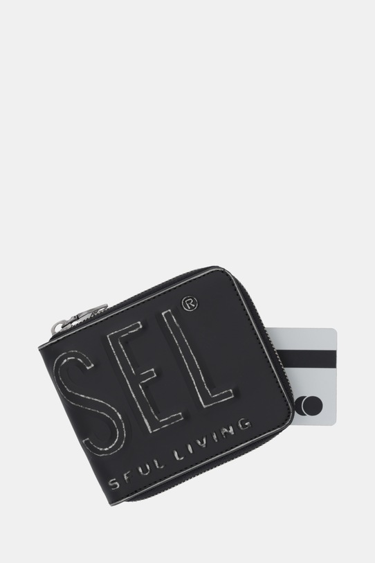 Peňaženka Diesel DSL 3D DSL 3D- BI FOLD COIN ZI čierna X10007.P8078