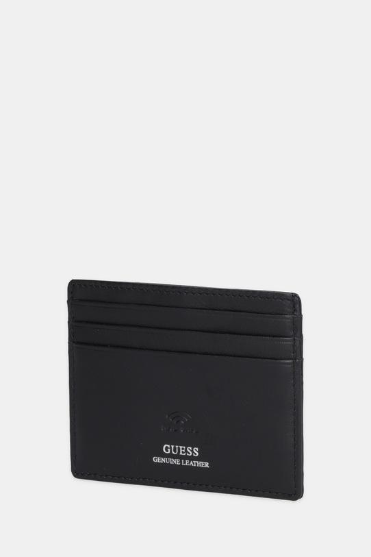 Guess etui na karty skórzane BOSTON SMBOMG.LEA25 czarny AW25