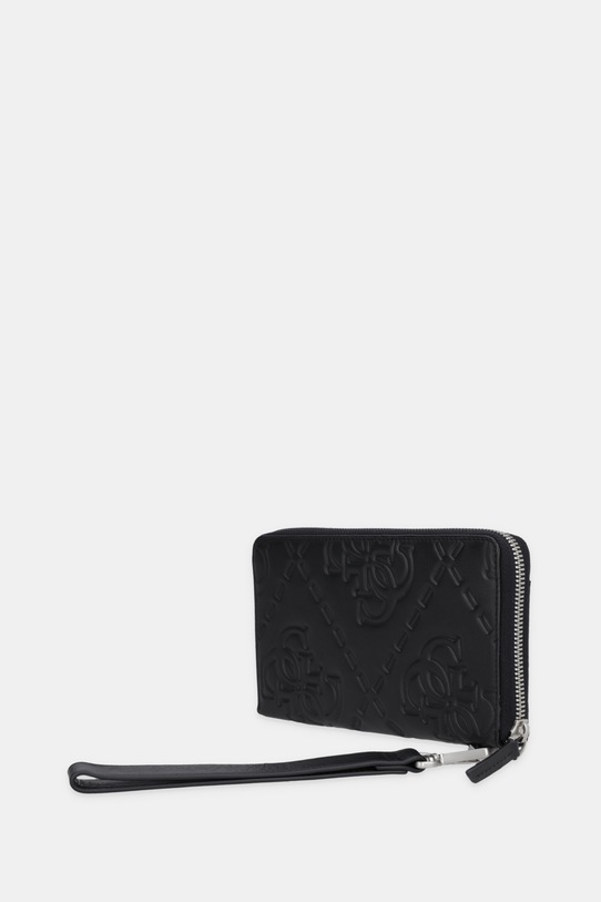 Guess portfel skórzany BOSTON SMBOMG.LEA77 czarny AW25