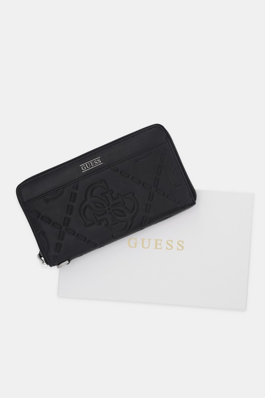 Guess portfel skórzany BOSTON SMBOMG.LEA77 czarny