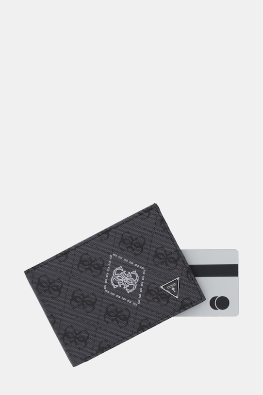 Guess portfel skórzany MILANO czarny SMMACT.LEA27