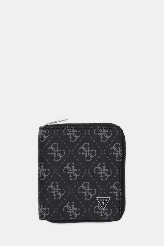 Kožená peňaženka Guess MILANO usňová koža čierna SMMALO.LEA02