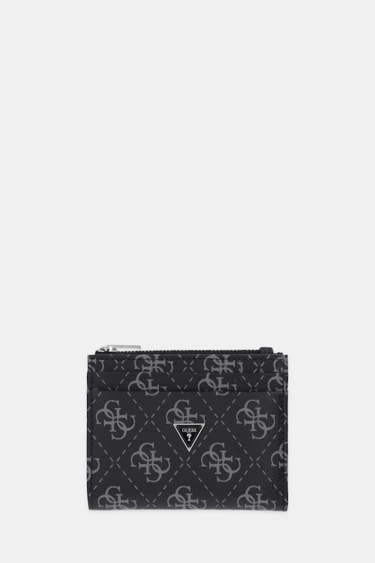 Guess portfel skórzany MILANO skóra licowa czarny SMMALO.LEA03
