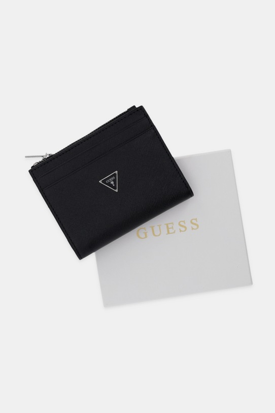 Кожен портфейл Guess MILANO SMMASL.LEA03 черен