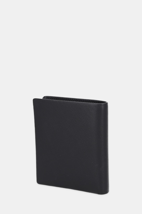 Guess portfel skórzany BOSTON SMNEBR.LEA18 czarny AW25