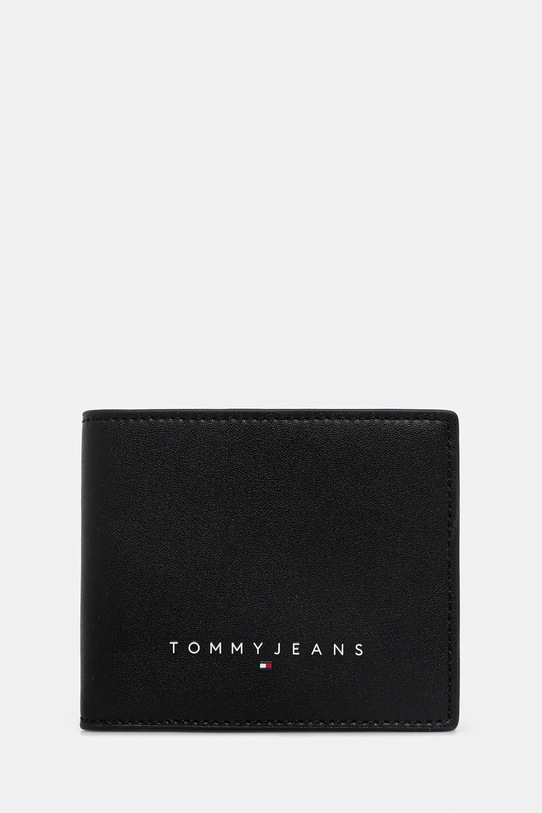 Кожаный кошелек Tommy Jeans кожа чёрный AM0AM13695