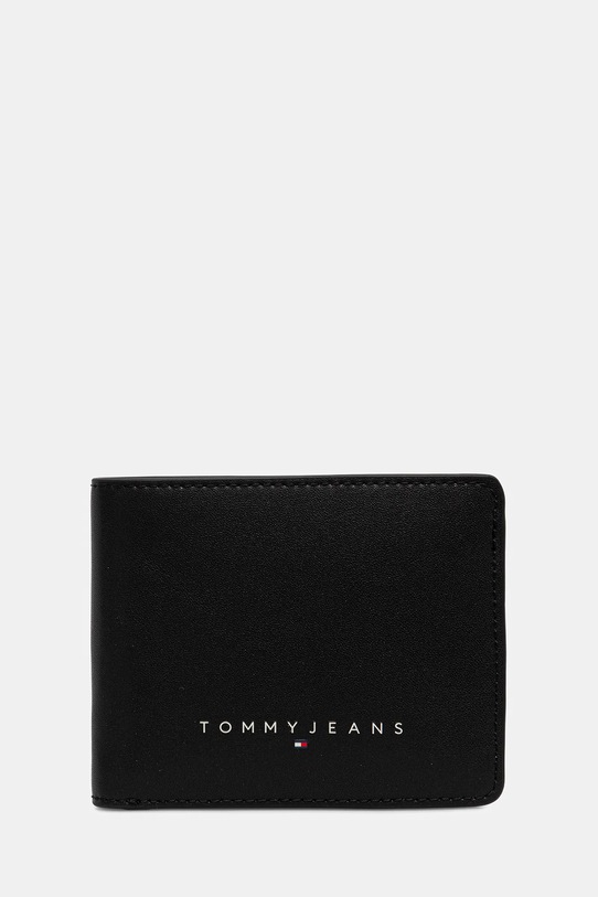 Peněženka Tommy Jeans přírodní kůže černá AM0AM13696
