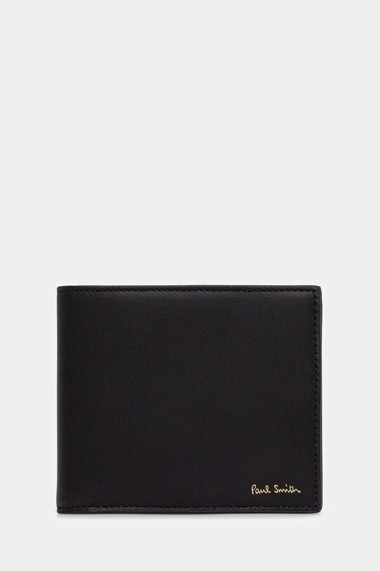 Δερμάτινο πορτοφόλι Paul Smith 0 λείο μαύρο M1A.4833.CMULTI
