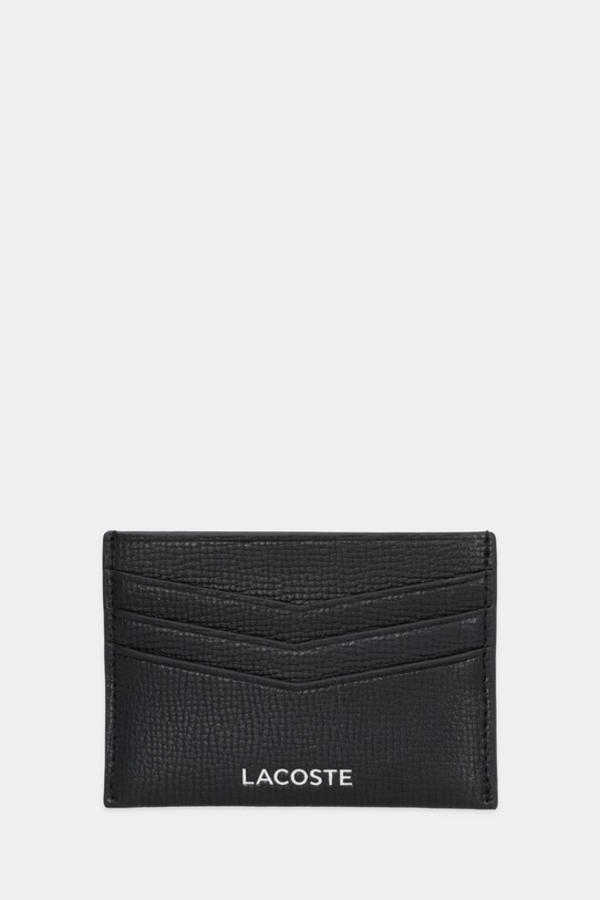 Lacoste etui na karty skórzane NH5056OI czarny AW25