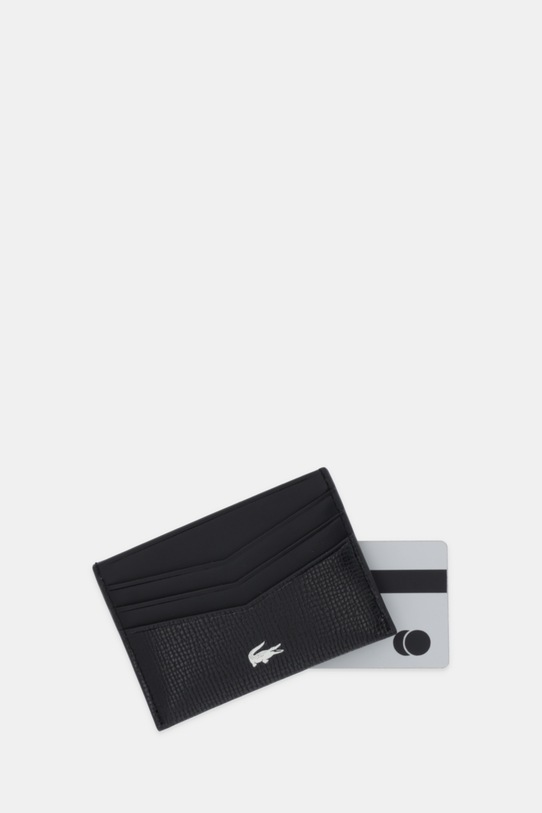 Akcesoria Lacoste etui na karty skórzane NH5056OI czarny