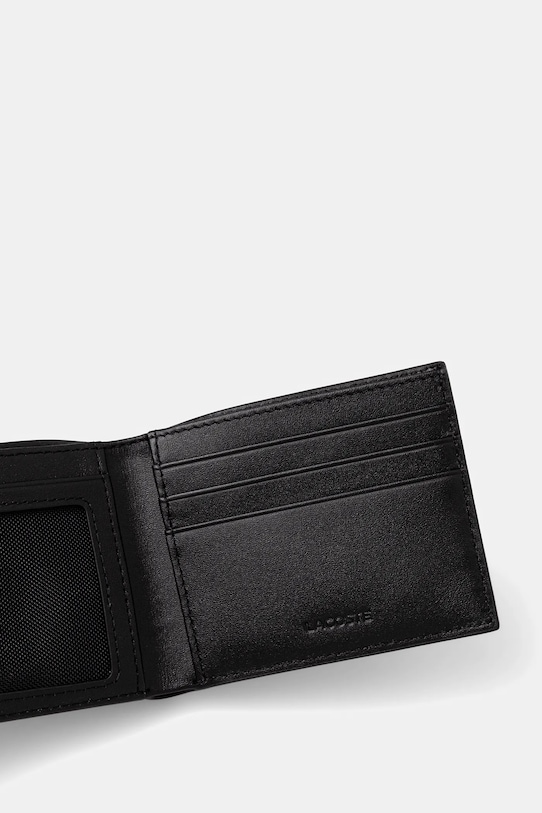 Accesorii Lacoste portofel de piele NH1407FG negru