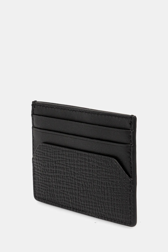 Kožené pouzdro na karty Tommy Hilfiger AM0AM13707 černá AW25