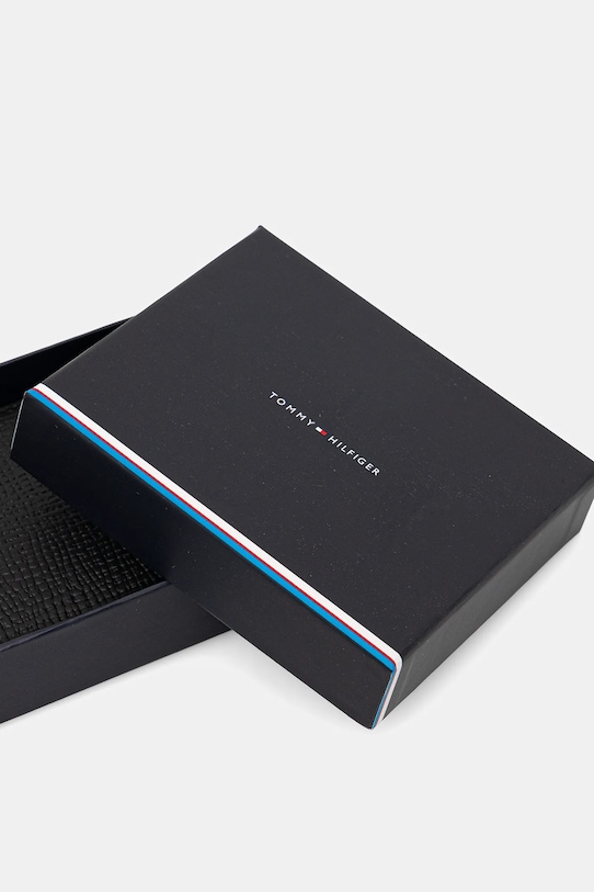 Kožená peněženka Tommy Hilfiger AM0AM13708 černá