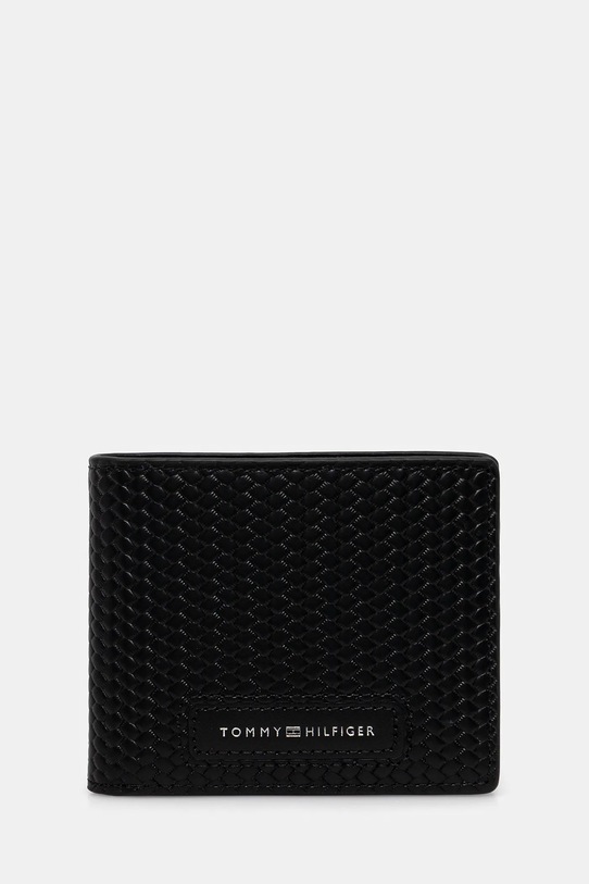 Tommy Hilfiger portfel skórzany skóra licowa czarny AM0AM13728