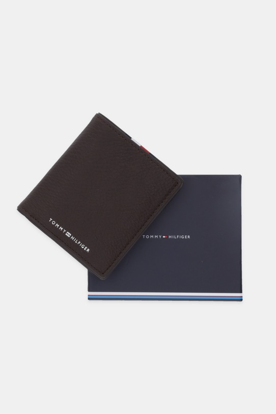 Tommy Hilfiger portfel skórzany AM0AM13742 brązowy