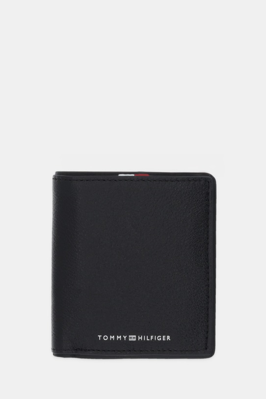 Tommy Hilfiger portfel skórzany skóra licowa czarny AM0AM13742