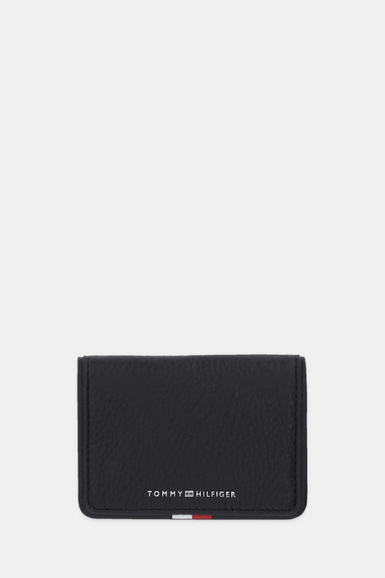 Tommy Hilfiger etui na karty skórzane etui na karty czarny AM0AM13840