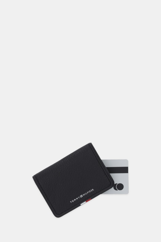 Akcesoria Tommy Hilfiger etui na karty skórzane AM0AM13840 czarny