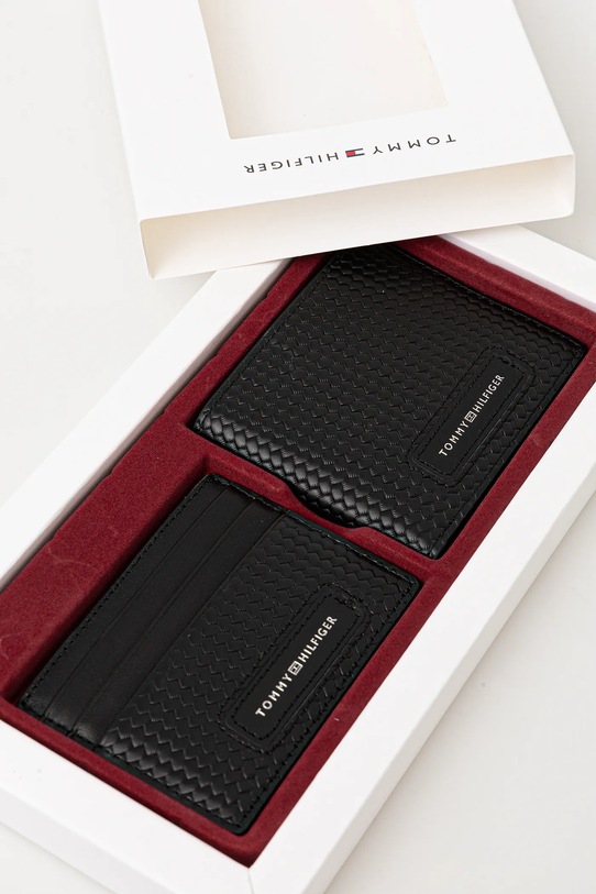 Tommy Hilfiger portafoglio e custodia in pelle per carte di credito AM0AM13605