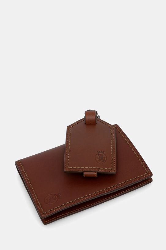 Akcesoria Tommy Hilfiger etui na paszport i zawieszka do bagażu AM0AM13780 brązowy