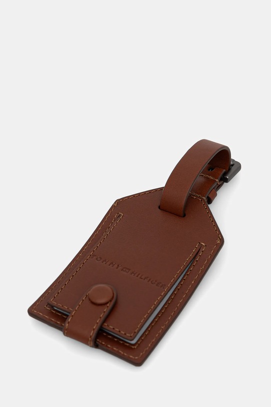 Tommy Hilfiger etui na paszport i zawieszka do bagażu brązowy AM0AM13780