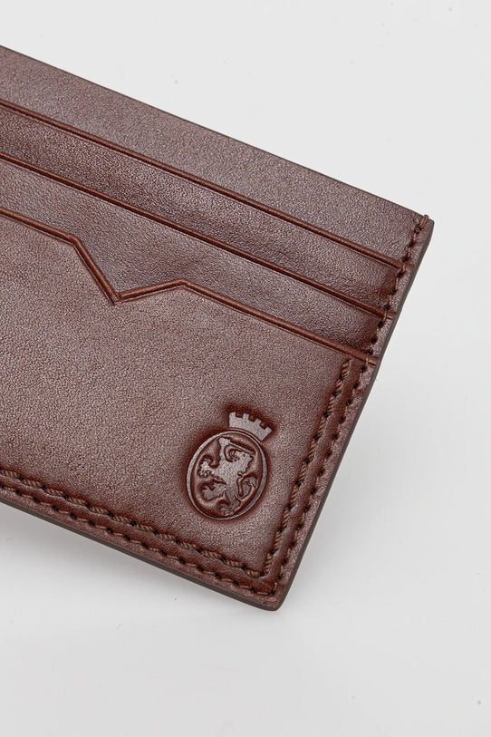 Tommy Hilfiger pasek i etui na karty skórzane AM0AM13934 brązowy