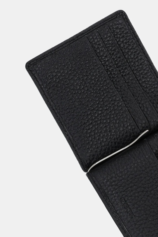 Geox etui na karty skórzane czarny U35JFD.00046