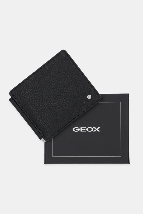 Geox etui na karty skórzane U35JFD.00046 czarny