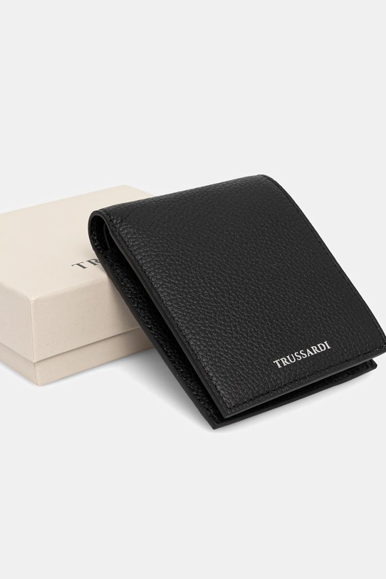 Кожен портфейл Trussardi черен I017E000030N
