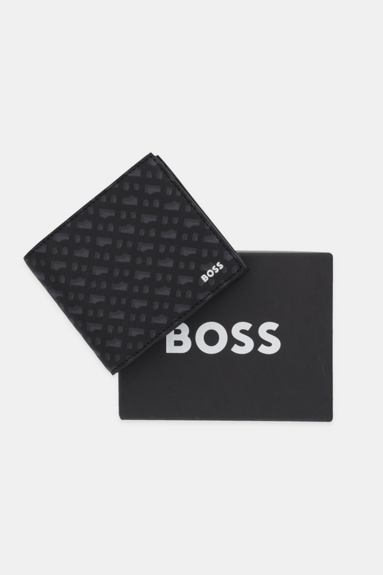Δερμάτινο πορτοφόλι BOSS 50552830 μαύρο