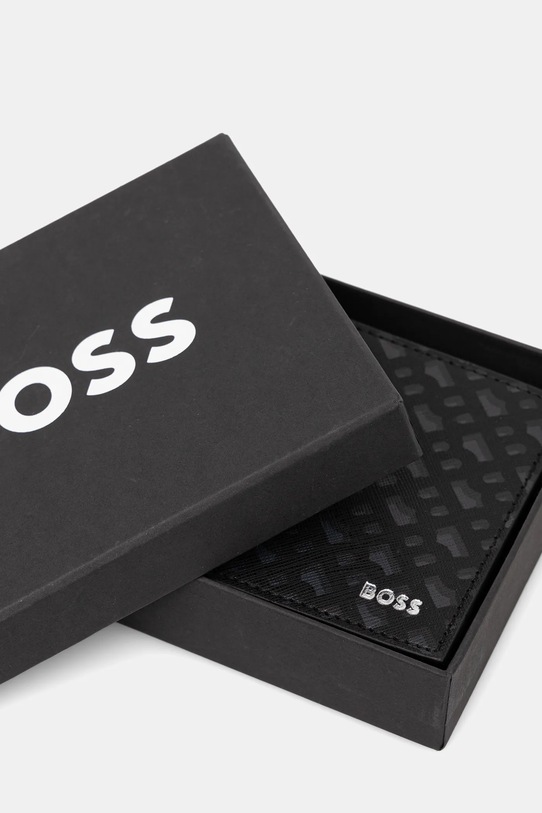 Δερμάτινο πορτοφόλι BOSS 50552855 μαύρο