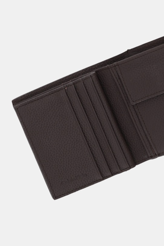 Calvin Klein portfel skórzany brązowy LV04D1063G