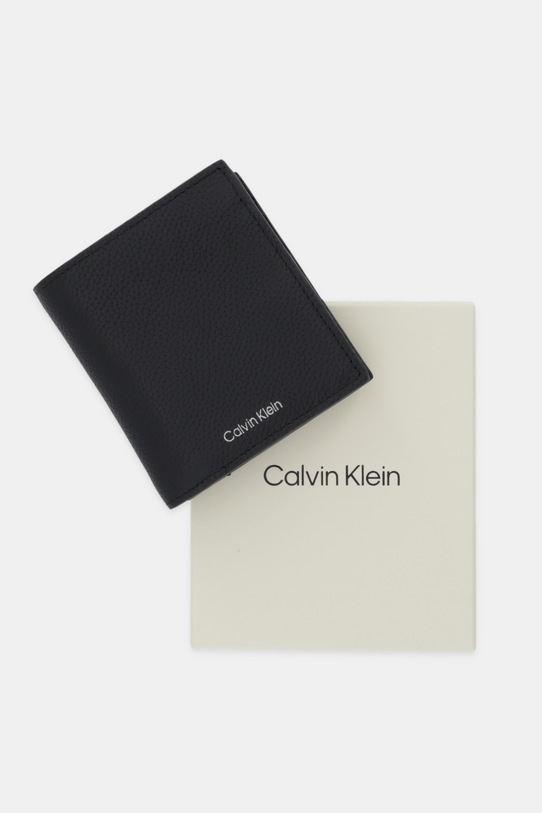 Calvin Klein portfel skórzany LV04D1063G czarny