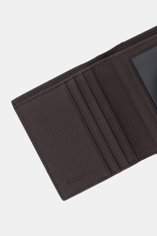 Calvin Klein portfel skórzany brązowy LV04D1064G