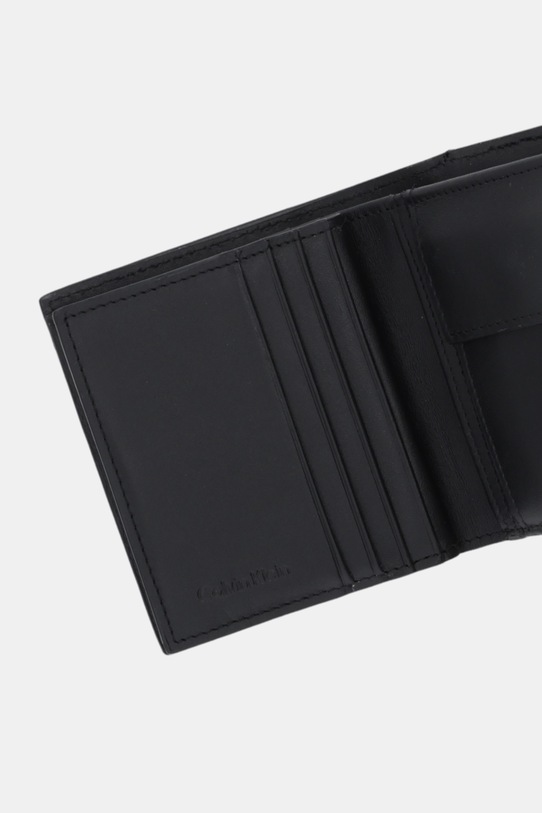 Calvin Klein portfel skórzany czarny LV04D1068G
