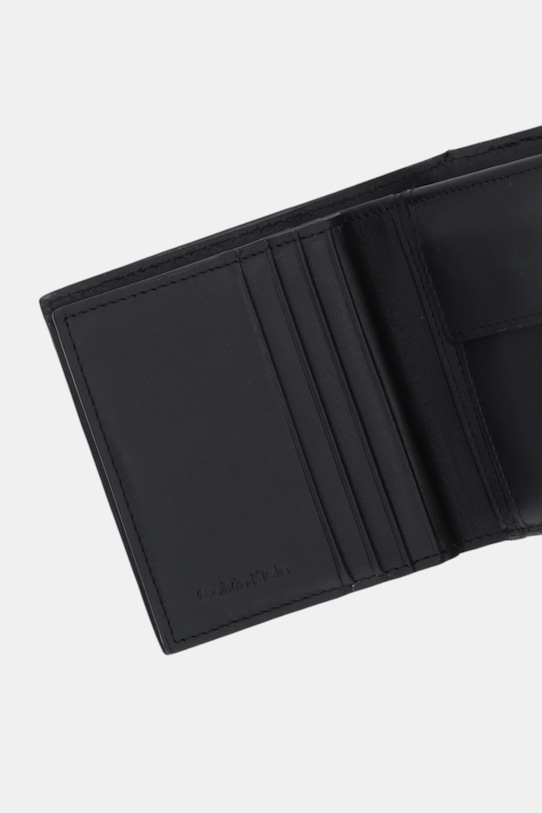 Calvin Klein portfel skórzany czarny LV04D1068G