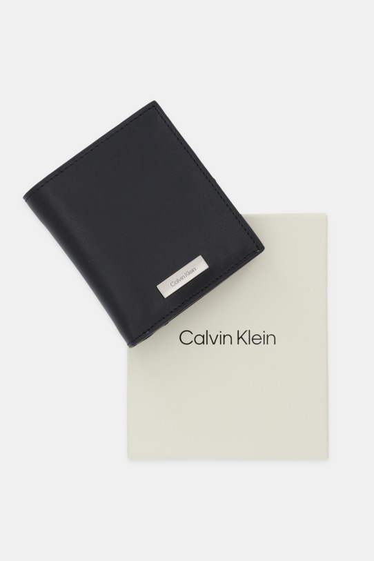 Calvin Klein portfel skórzany LV04D1068G czarny