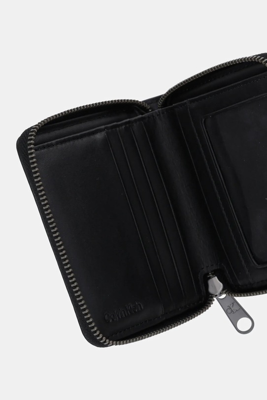Calvin Klein portfel skórzany czarny LV04D1077G