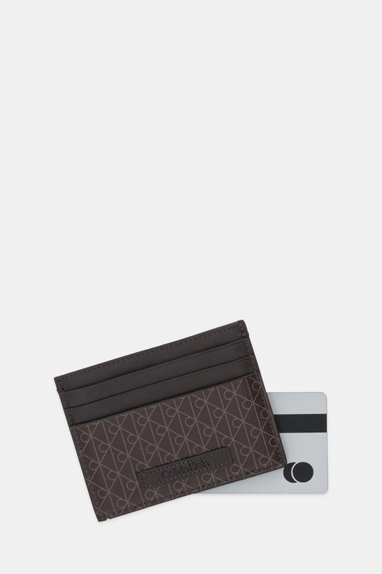 Αξεσουάρ Θήκη για κάρτες Calvin Klein LV04D1083G καφέ