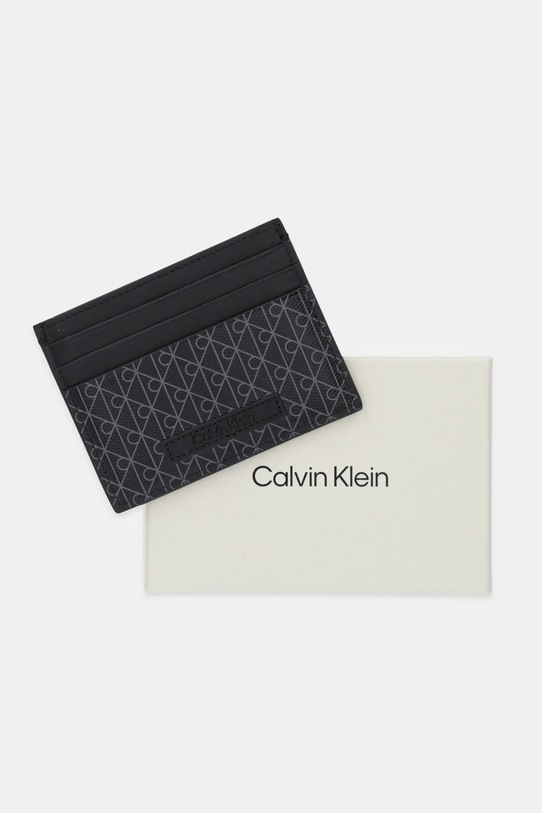 Θήκη για κάρτες Calvin Klein μαύρο LV04D1083G