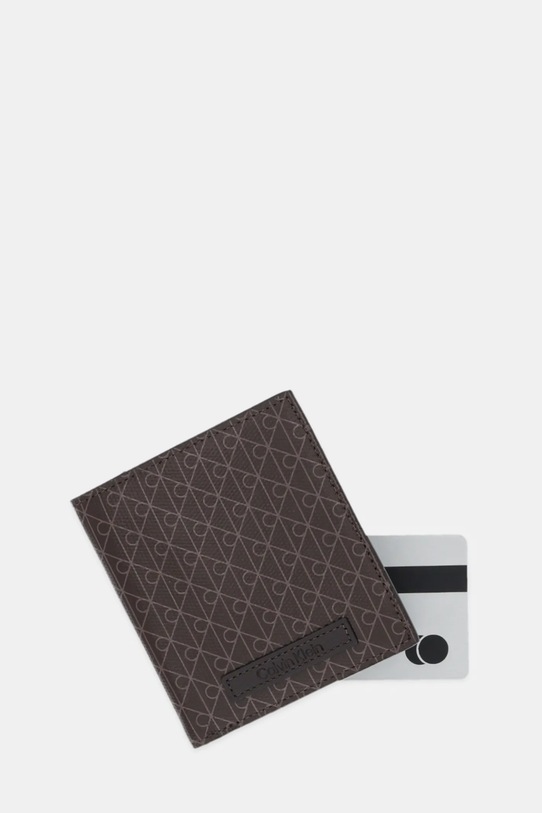 Akcesoria Calvin Klein portfel LV04D1084G brązowy