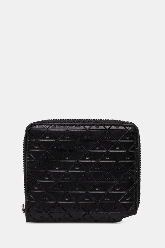Kožená peňaženka Calvin Klein usňová koža čierna LV04D1088G