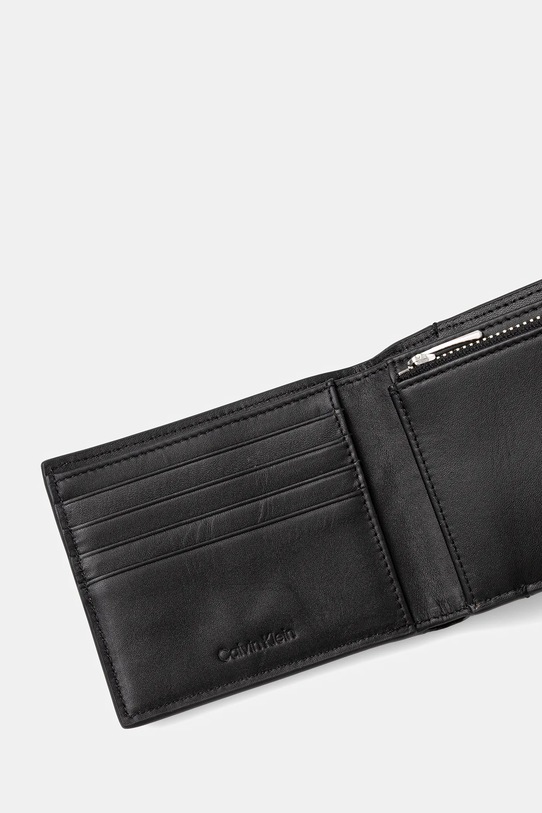 Kožená peňaženka Calvin Klein čierna LV04D1129G